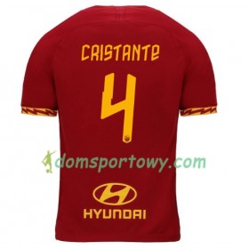 Koszulka AS Roma Cristante 4 Domowe Koszulki Piłkarskie 2019-2020 Krótki Rękaw